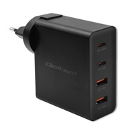 Rýchlo Nabíjačka GaN POWER PRO 2xUSB-C 2xUSB Výkonná 130W 5-20V 1.5-5A PD