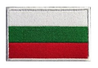 Naszywka na rzep emblemat flaga BUŁGARIA 5x8 cm