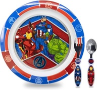 -Avengers Zestaw 2 sztućców dla dzieci widelec+łyżka ze stali nierdzewnej+p