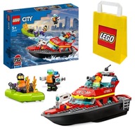 LEGO City 60373 Łódź strażacka Torba + Katalog Gratis