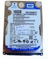 DYSK HDD WD 160GB 2,5" SATA II 100%OK