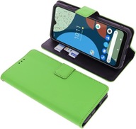 Etui kompatybilne z Fairphone 4 z klapką w kolorze zielony składana osłona