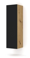 Závesná skrinka DUO 120 cm dub artisan čierna