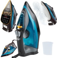 ŻELAZKO PAROWE STOPA CERAMICZNA 3000W 9w1 STRAŻAK Anti Drip Calc Self Clean