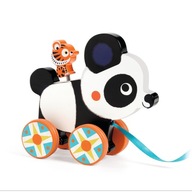 Djeco Panda hračka na ťahanie na kolieskach lanko