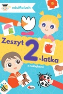 Zeszyt 2-latka EduMaluch 2-latka z naklejkami Ćwiczenia dwulatka