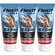 3x Nutrend Flexit Gold Ice Chladivý gél Regenerácia Bolestivé Kĺby 100 ml