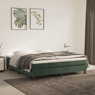 Rama łóżka, ciemnozielona, 160x200 cm, tapicerowan