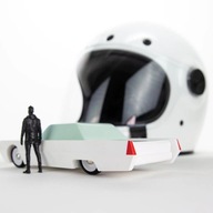 Candylab Toys: drevené auto White Beast