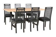 Sada rozkladací stôl IKON 2 1 a 6 stoličiek ROMA 10 Produkt Poľský farby
