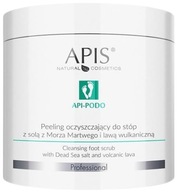 APIS API-PODO PEELING DO STÓP Z SOLĄ Z MORZA MARTWEGO I LAWĄ WULKANICZNĄ