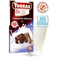 TORRAS Czekolada mleczna bez dodatku cukru 75 g