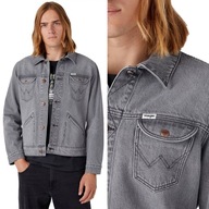 Wrangler ICONS 124MJ JACKET Bright Side SZARA KATANA KURTKA DżINS L