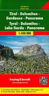 Tyrol-Dolomity-Jezioro Garda mapa panoramiczna mapa Freytag&Berndt