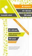 KOSZULKI NA KARTY REBEL MINI AMERICAN PREMIUM 41x63mm 100 sztuk