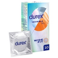 DUREX INVISIBLE large duże prezerwatywy 10 szt XL