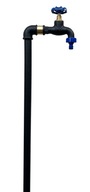 Záhradný kohútik Stĺpik hydrant rúrka loft Black 60cm