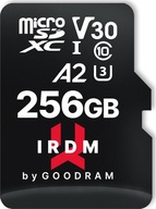 GOODRAM micro SDXC IRDM 256GB V30 A2 - UHS I U3 - + adapter