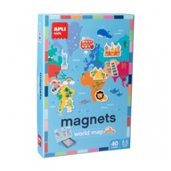 Magnetická skladačka Apli Kids - Mapa sveta