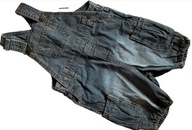 Spodnie spodenki ogrodniczki jeans H&M 80 9-12