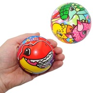 PENOVÁ LOPTA DINOSAURY FAREBNÁ ANTISTRESOVÁ HRAČKA ĽAHKÁ MÄKKÁ 7 cm