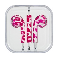 Słuchawki z mikrofonem iPhone iPad iPod różowe *