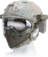 Tactical Airsoft Mask Odporny na wstrz?sy dopasowany szybki kask Gogle