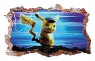 NAKLEJKI NA ŚCIANĘ Pokemon Detektyw Pikachu 115x75