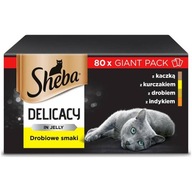 Sheba Delicacy in Jelly Mix smaków drobiowych w galaretce 80x85g