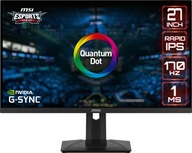 MSI G274QPF-QD monitor komputerowy 68,6 cm (27") 2560 x 1440 px Quad HD Cza