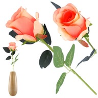 SZTUCZNE KWIATY sztuczna róża na bukiet jak żywe dekoracyjne do wazonu 52cm
