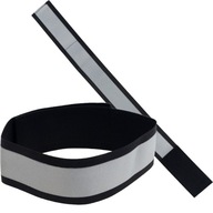 TG71299-3 CZARNA OPASKA ODBLASKOWA DO BIEGANIA NA ROWER NA RĘKĘ RAMIĘ RZEP