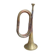 Pevná medená a mosadzná trúbka 12,60 palca Scout Bugle