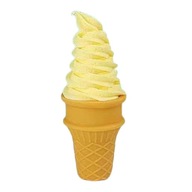 Falošný kornút zmrzliny Simulovaná zmrzlina Falošné jedlo na hranie Jedlo predstierať žlté