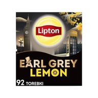 Herbata czarna ekspresowa Lipton EARL GREY LEMON 92 torebki 184g