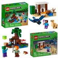 LEGO MINECRAFT Przygoda na mokradłach 21240 + Wyprawa Steva 21251 MAINCRAFT