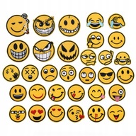 32szt EMOTES naszywki TERMO naprasowanki emoji