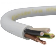 Przewód kabel warsztatowy OWY 4x1,5mm2 H05VV-F linka biały ELEKTROKABEL