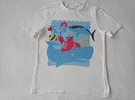 C&A PALOMINO SUPER BLUZKA NADRUK RYBKI T-SHIRT 9-10 LAT 140