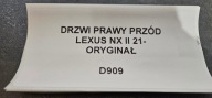 door right front LEXUS NX II 21- original