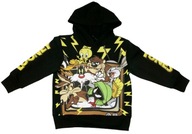 Bluza z kapturem dziecięca Looney Tunes Zwariowane Melodie r. 3T Czarna