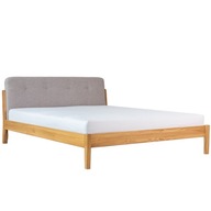 Dubová posteľ 180x200 HEVRE čalúnená drevená