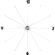 Nástenné hodiny Kare Design strieborná 100cm