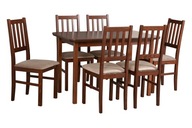 Zestaw stół M-4 + 6 krzeseł B-4 kuchnia salon WZORNIK drewno LAMINAT