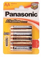 Bateria alkaiczna 1,5V LR6 AA PANASONIC zestaw 4