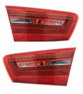 audi a6 c7 sedan lampa tylna Komplet lamp tylnych zestaw w klape bagażnika