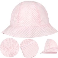 Kapelusz dla dziewczynki kapelusik różowy 50-52