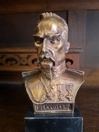 Popiersie Naczelnik Józef Piłsudski Rzeźba Brąz KL