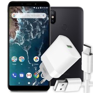 NOWY Smartfon Xiaomi MI A2 64GB CZARNY Android ONE + Ładowarka GRATIS