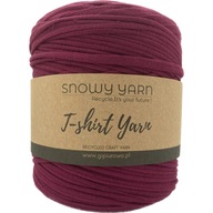 T-Shirt Yarn - przędza makaronowa, włóczka spaghetti - burgundowy - 120 m